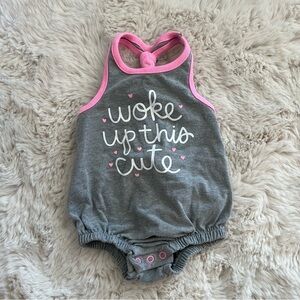 Cat & Jack woke up this cute Racerback Bubble Romper NB